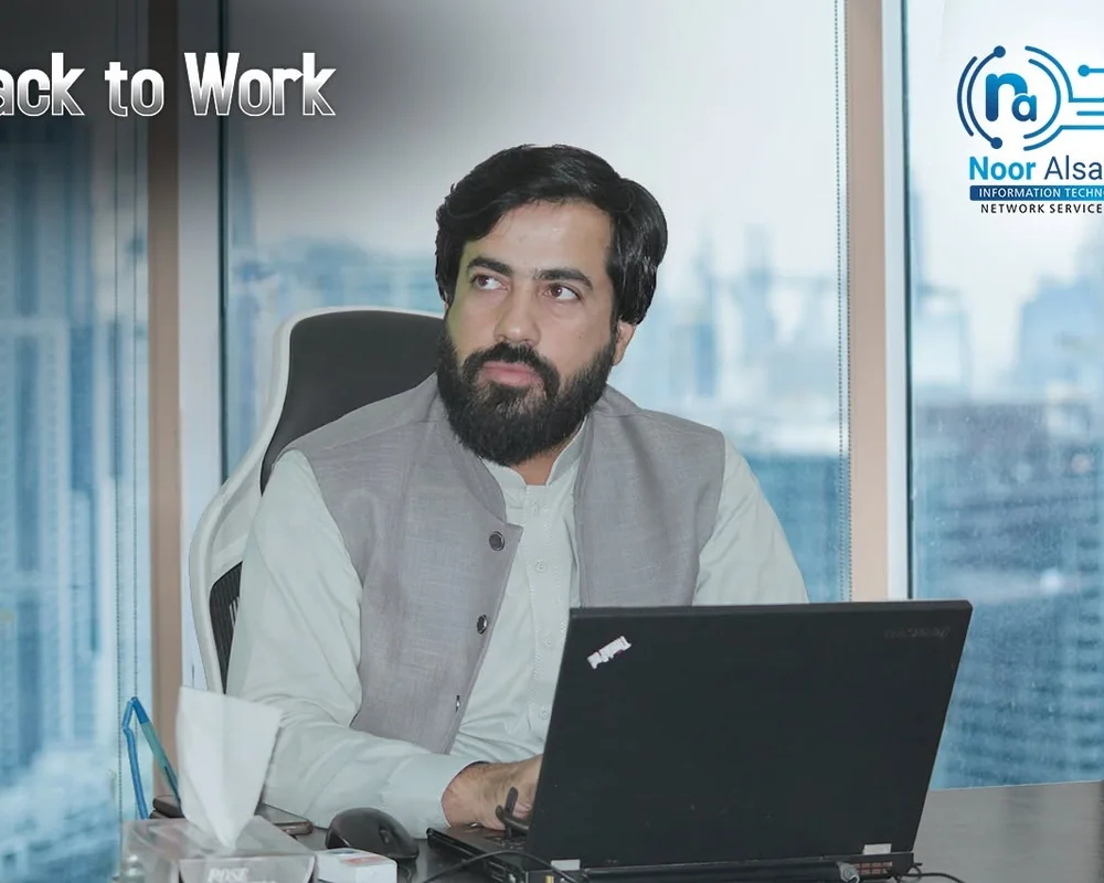 Faruukh Nadeem during management work in Dubai