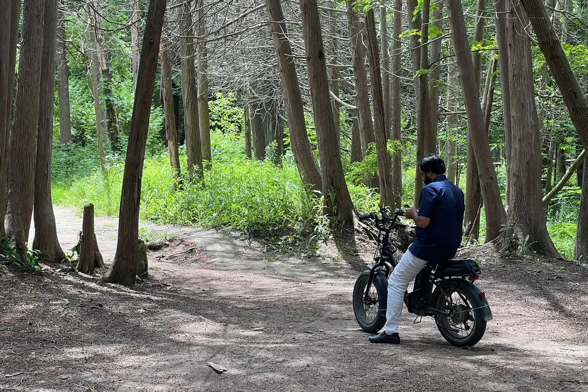 Faruukh Nadeem exploring nature during travel