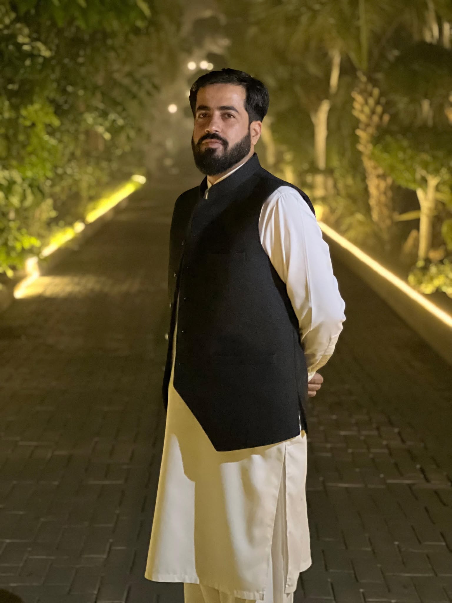Formal portrait of Faruukh Nadeem